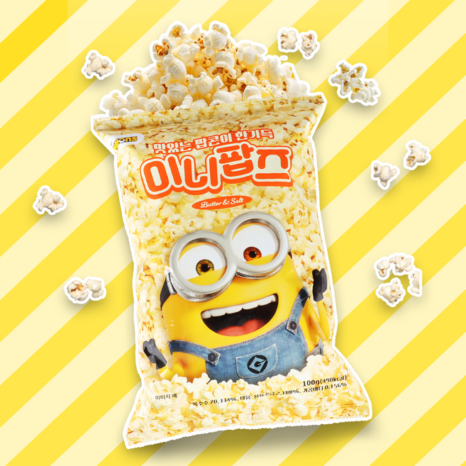 미니팝즈 버터 앤 솔트 고소한 오리지널 팝콘 100G, 10개