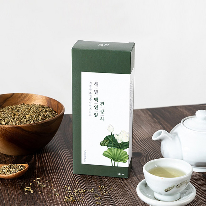 국산 천연 유기농 백연잎차 100% 연잎차 전통차 건강차 사찰음식, 60g, 1개, 1개입