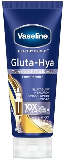 Vaseline Gluta-Hya Overnight Radiance Serum-In-Lotion Boosted With Amino Peptide 200ml, 1개 - 쿠팡