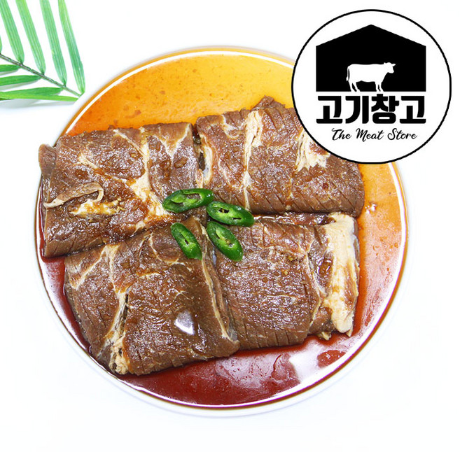 뼈없는 돼지양념왕구이 1.3kg(4대) 돼지갈비/돼지양념구이/돼지왕구이/멍석말이, 1개, 1.3kg