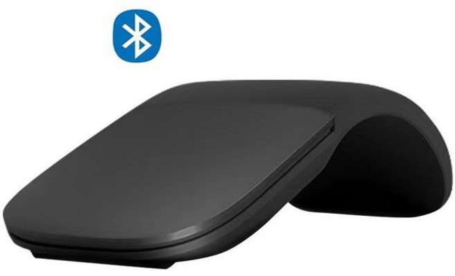 버티컬 마우스블루투스 4.0 터치 마우스 무선 3 세대 소프트 접이식 PC 노트북용 사일런트 개성 있는, 03 Black Bluetooth