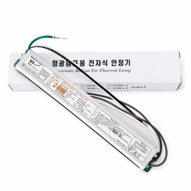 국산 전자식 형광등 안정기 FPL 24W 1등용 220V 램프용 슬림형, 1개