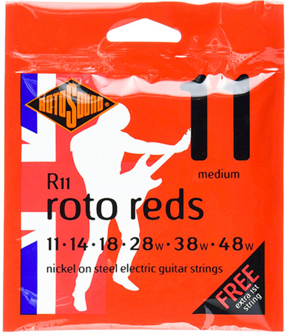 로토사운드 니켈 일렉줄 Rotosound R11 레드 미디엄 (011-048), 1개