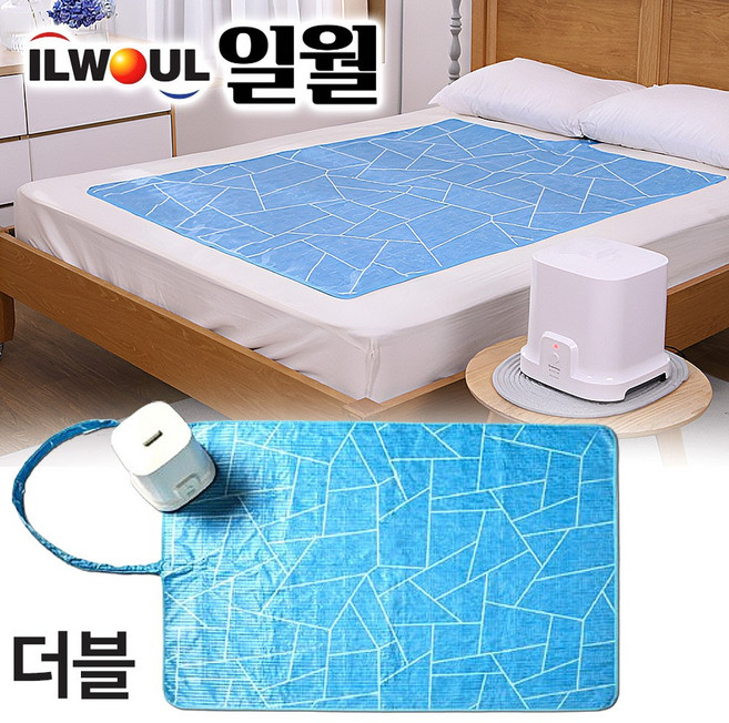 [ILWOUL] 일월 에어컨매트 냉수마찰 자동 냉기순환 바닥 침대 전기 냉수매트 냉감 쿨매트 패드, 1개