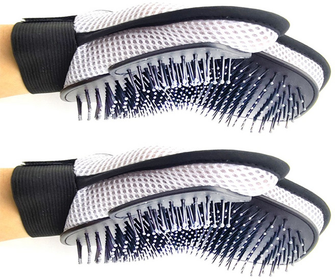 펫카소 강아지 고양이 털제거 브러쉬 장갑 2개, 1세트