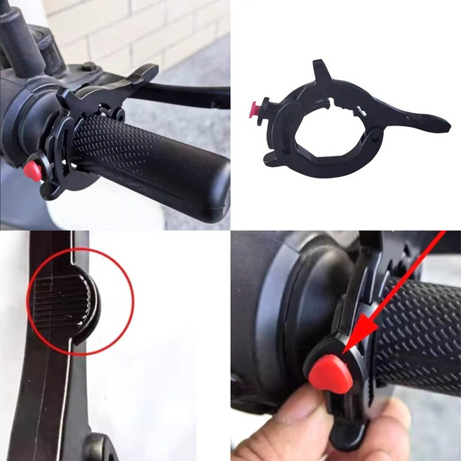 편리한 바이크 운전도우비 오토바이 스로틀크루즈 컨트롤 핸들그립, 1개, 블랙