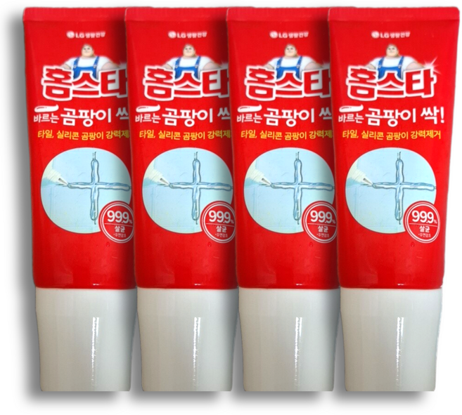 홈스타 바르는 곰팡이싹 젤타입, 4개, 120ml