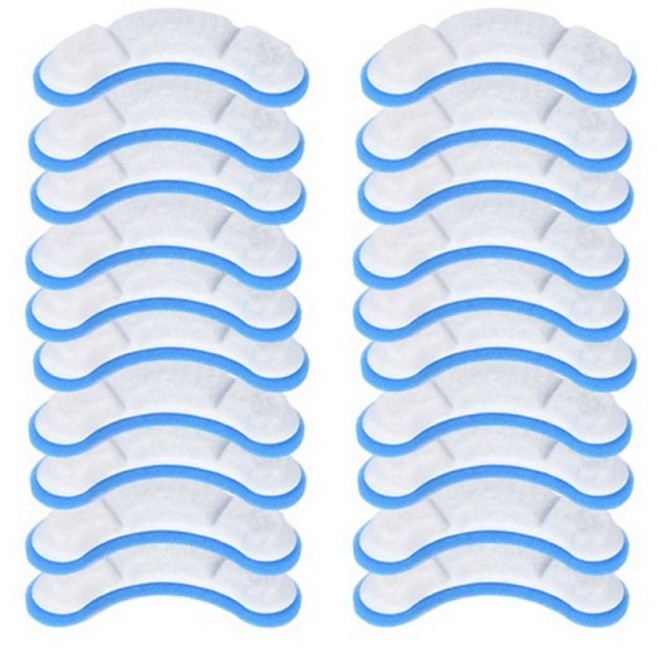 20PCS 애완동물 물 분수대 교체 필터 WF050/WF060 활성탄 필터 애완동물 자동 급수기용 Pet-A09G