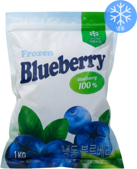 wtm 냉동블루베리 세척완료 1kg 냉동과일, 3개, 3kg