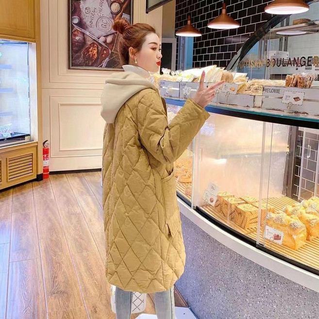 휠렉스 여성 겨울 후드 퀼팅 하프 패딩 데일리 아우터 JT265