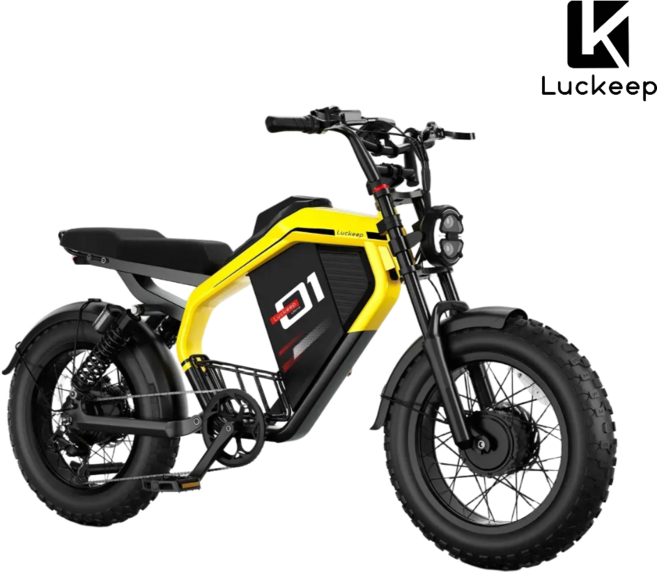 luckeep 자토바이 전기자전거 출퇴근용 고철력 듀열모터52v 2000w M5 Ultra, 예로우, 알루미늄
