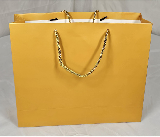 호야몰 무광코팅종이쇼핑백 두꺼운(230g) 다양한 색상 주문제작/인쇄가능 선물용, 50개, 골드(황금색)