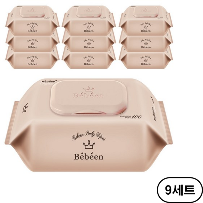 베베앙 오리지널 플러스 아기물티슈 캡형 55평량, 55g, 100매, 90개
