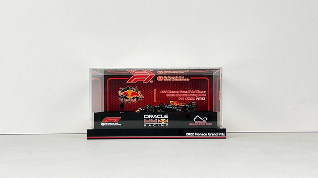 1/64 MINIGT F1 서킷 디오라마 그랑프리 레드풀 서킷, 모나코 챔피언 디스플레이 박스 차량, 1개
