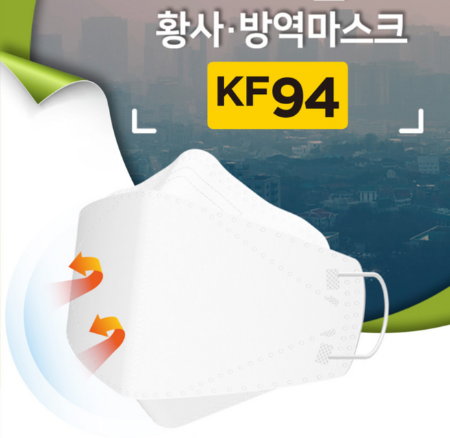 이지숨 KF94 황사 미세먼지 덴탈 마스크 일회용 4중필터 대형 화이트, 1개, 1개입