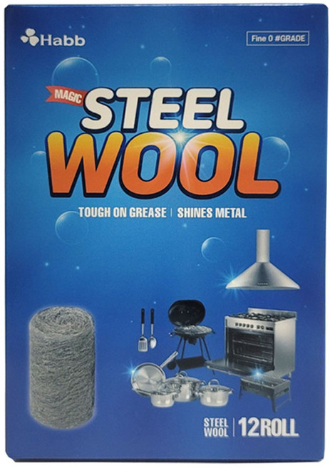 하비비 매직 스틸 울 다용도 수세미, 12개, 1개