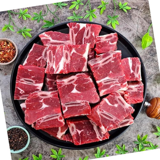 VGD 미국산 소 갈비 꽃 찜용 3.5cm 절단 숯불 5kg, 1개