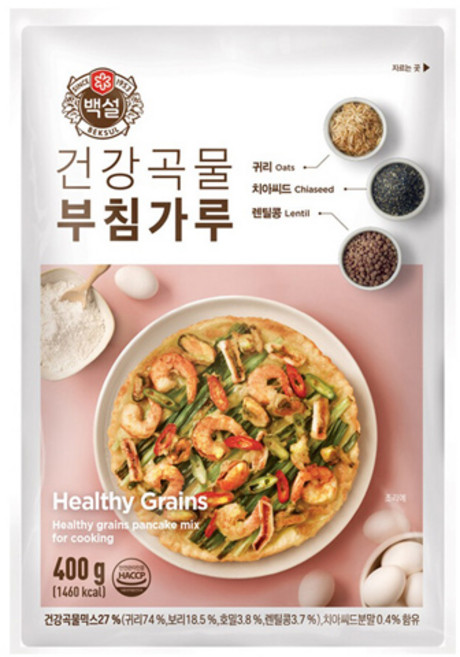 (상온)[백설]건강곡물 부침가루400g, 1개, 400g