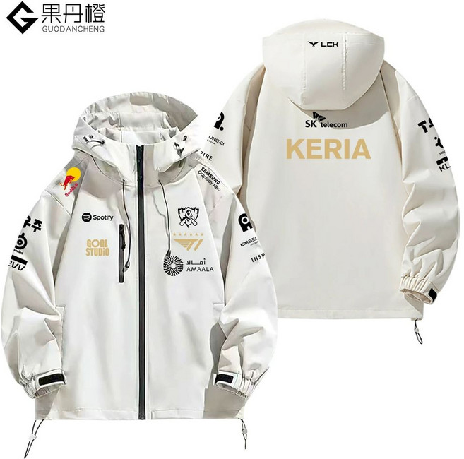 2025 T1 01.블랙 팀 점퍼 블랙 유니폼 페이커 집업 S 후드 챔피언십 바람막이 1