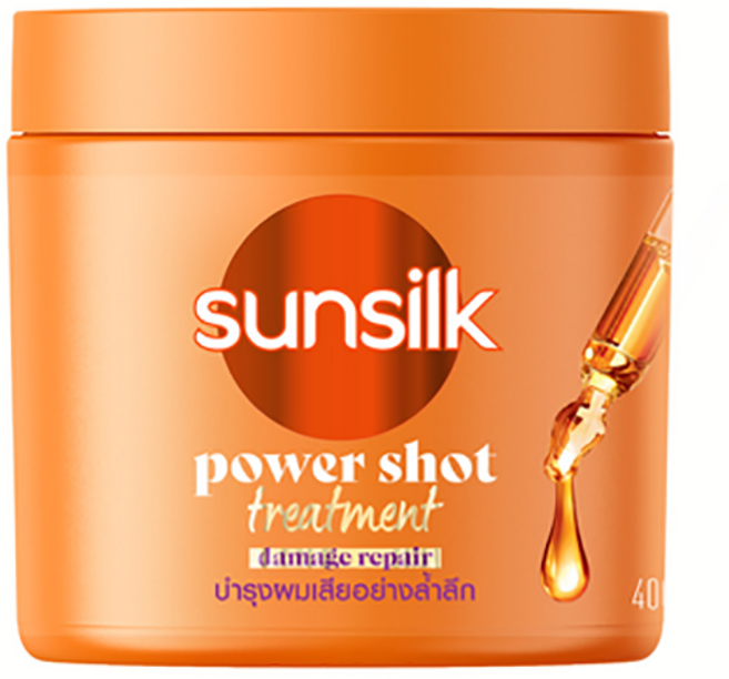 태국 썬실크 트리트먼트 sunsilk 파워샷 오렌지색 헤어 마스크 헤어팩 400ML, 2개
