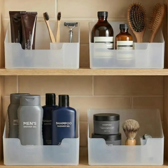 루나리브 다용도 욕실 정리함, 6개, 클리어