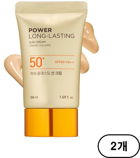 더페이스샵 내추럴선 에코 파워 롱래스팅 선크림 SPF50+, 50ml, 2개