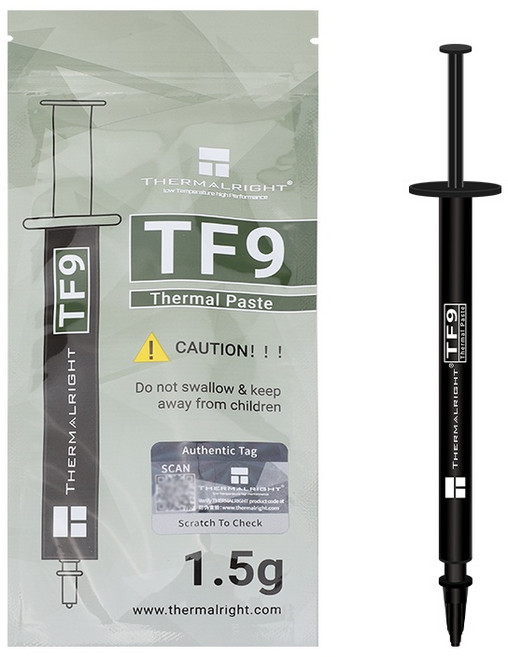 Thermalright 利民 散熱膏 1.5g 導熱係數14W/m-k, 1個, 灰色, TF9