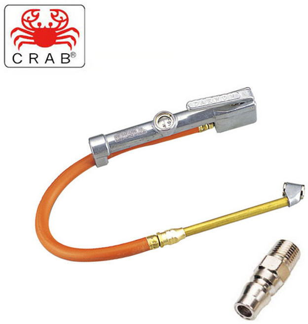 국산 대원 공기압 측정기 체크 에어 게이지 공기 주입기 차량용 콤프레샤 바람, 1세트