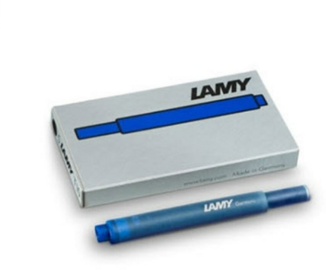 LAMY T10 만년필용 일회용 잉크 카트리지 5p, 블루, 10개
