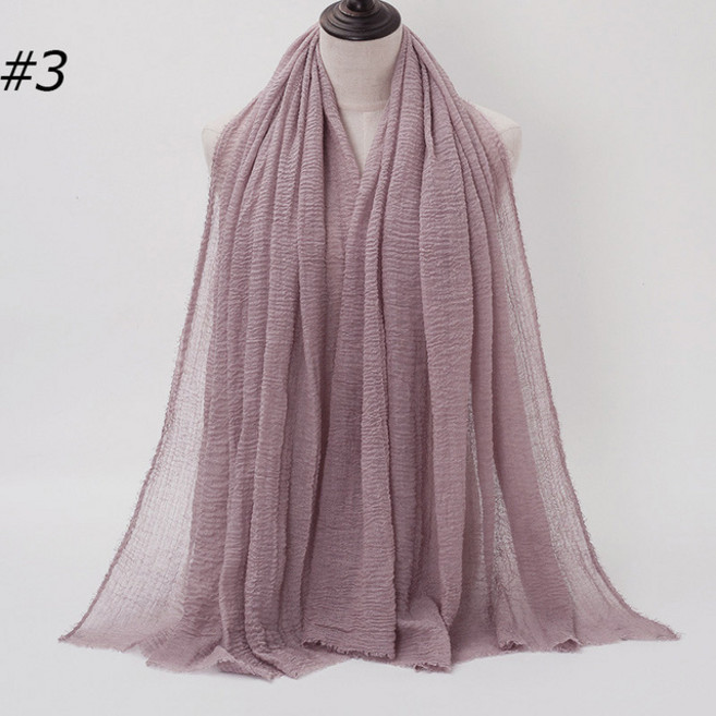 히잡 hijab 큰 크기 Crinkle 면화 Hijab 스카프 여성 Turban 이슬람 목도리 일반 Bandana 통풍 Shawls Foulard 후드 라마단