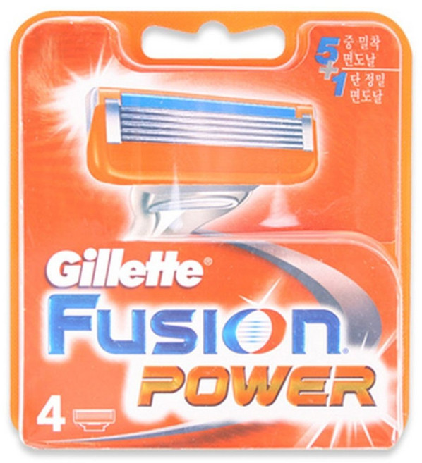 질레트 퓨전 파워 리필4P/면도날 교체 gillette fusion power, 상세 설명 참조