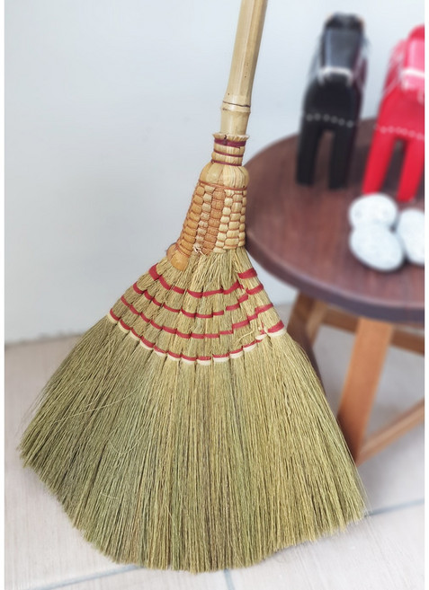 맘물상 긴 빗자루 갈대비 대나무 갈대빗자루 롱 학교실내빗자루 천연싸리빗자루 인테리어, 1개