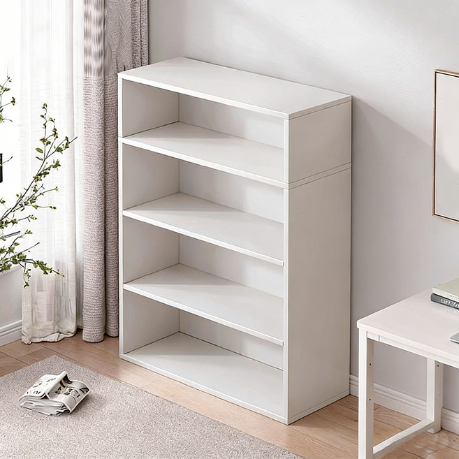 모던 책장 수납장 거실 사무실 정리 선반, 4단, B01