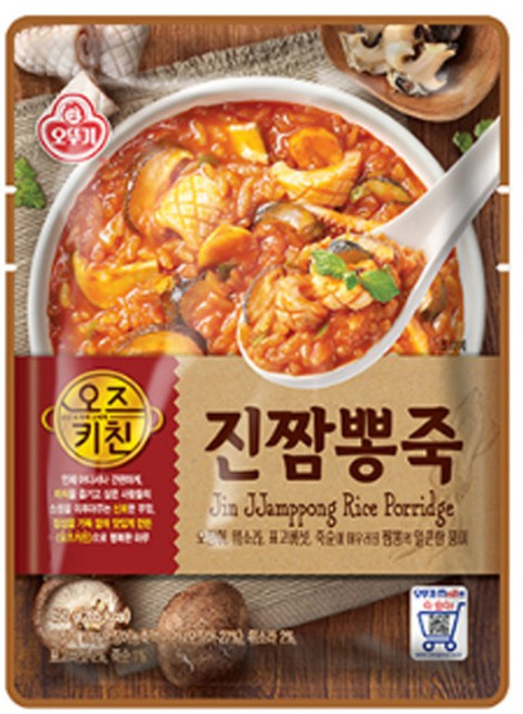 오뚜기 오즈키친 진짬뽕죽 450G, 36개