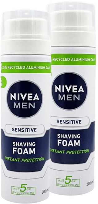 니베아 맨 센서티브 쉐이빙폼 200ml x2개