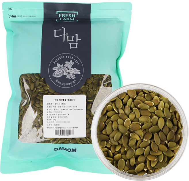 다맘 볶은 호박씨 1kg, 1개