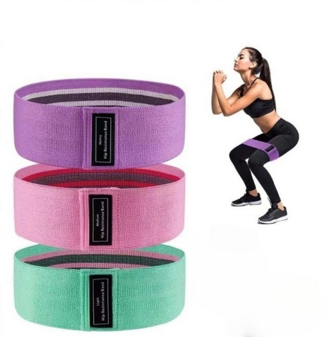 스포츠 힙 밴드 3종 세트, 1개, 블루