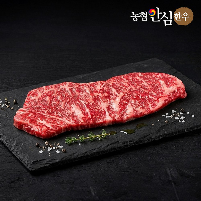 [농협안심한우] 1++ 투뿔 한우 채끝 구이용(냉장), 1개, 300g