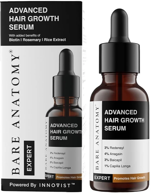 Bare Anatomy Advanced Hair Growth Serum 3% Redensyl + 4% Anagain + 3% Baicapil + 1% Capilia Longa, 30ml - 쿠팡