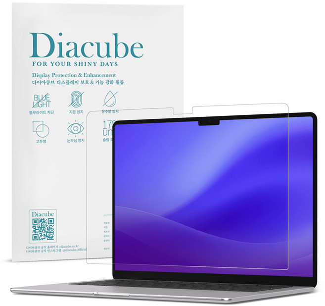 다이아큐브 맥북프로 16 M5 M4 공용 고화질 저반사 프리미엄 AR 액정보호필름 간편부착, 1개