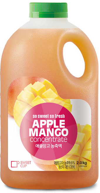 스위트컵 애플망고 농축액, 1개, 2kg