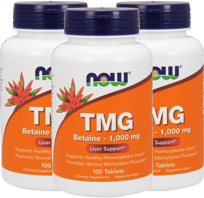 나우푸드 TMG 베타인 1000mg 타블렛, 100정, 3개 - 쿠팡