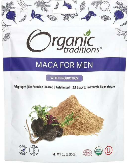 몸관리하세요 겨울입니다 Organic Traditions 남성용 마카 프로바이오틱스 함유 150g(5.3oz) 특별관리진행, OrganicTraditions남성용마카프로바이오틱스함, 150g, 1개 - 쿠팡