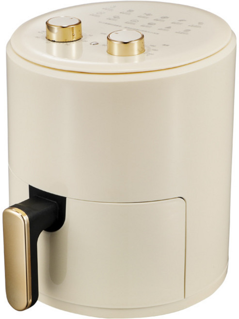 AKRUA 에어프라이어 대용량 6L 에어후라이기 트터치 스마트 타이밍 에어프라이어, 아이보리