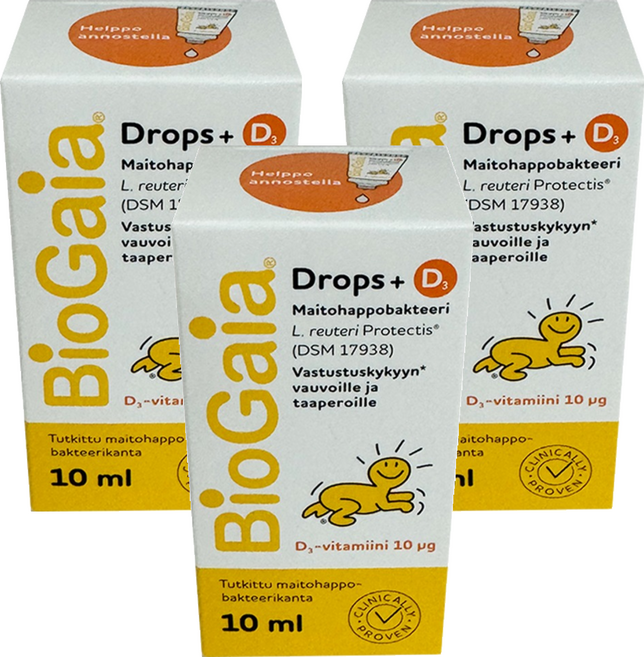 바이오가이아 구뜨 프로바이오틱스 플러스 비타민 D, 3개, 10ml