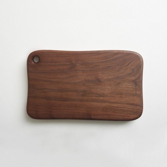 [바우하우스] 북미산 호두나무 도마 빈티지 4527 대 통원목 월넛도마+받침대증정, 1개