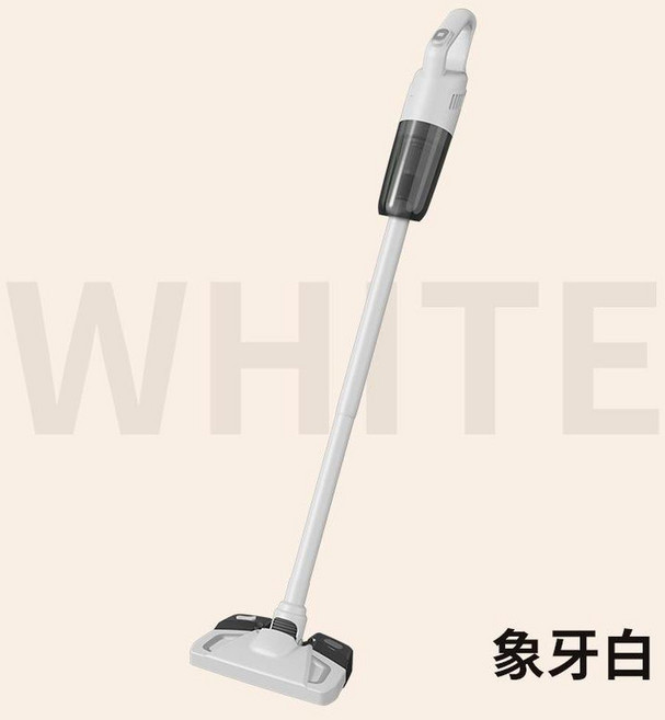 家用手持無線吸塵器吸拖一體乾濕兩用大吸力, 二合一吸塵器 象牙白, 充電款英文包裝
