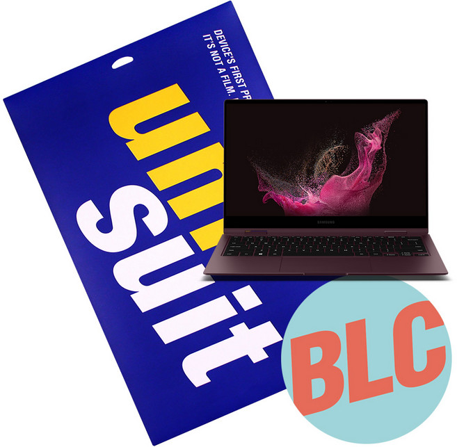 [유니슈트] 갤럭시북2 프로 360 13형 NT930QED 블루라이트 차단 액정보호필름 2매(UT220199_2), 단품없음