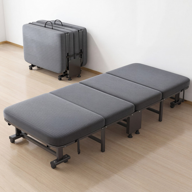 키루에 접이식침대 1인 폴딩 간이 침대 사무실 낮잠용 접침상 침대, 기본형
