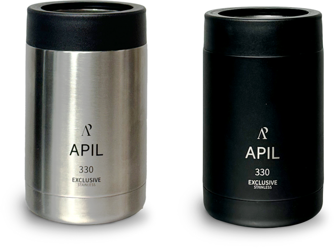 모비디안 아필 온도유지 캔쿨러 아이싱기 소주병 맥주캔홀더 330ml 텀블러 블랙, 1개